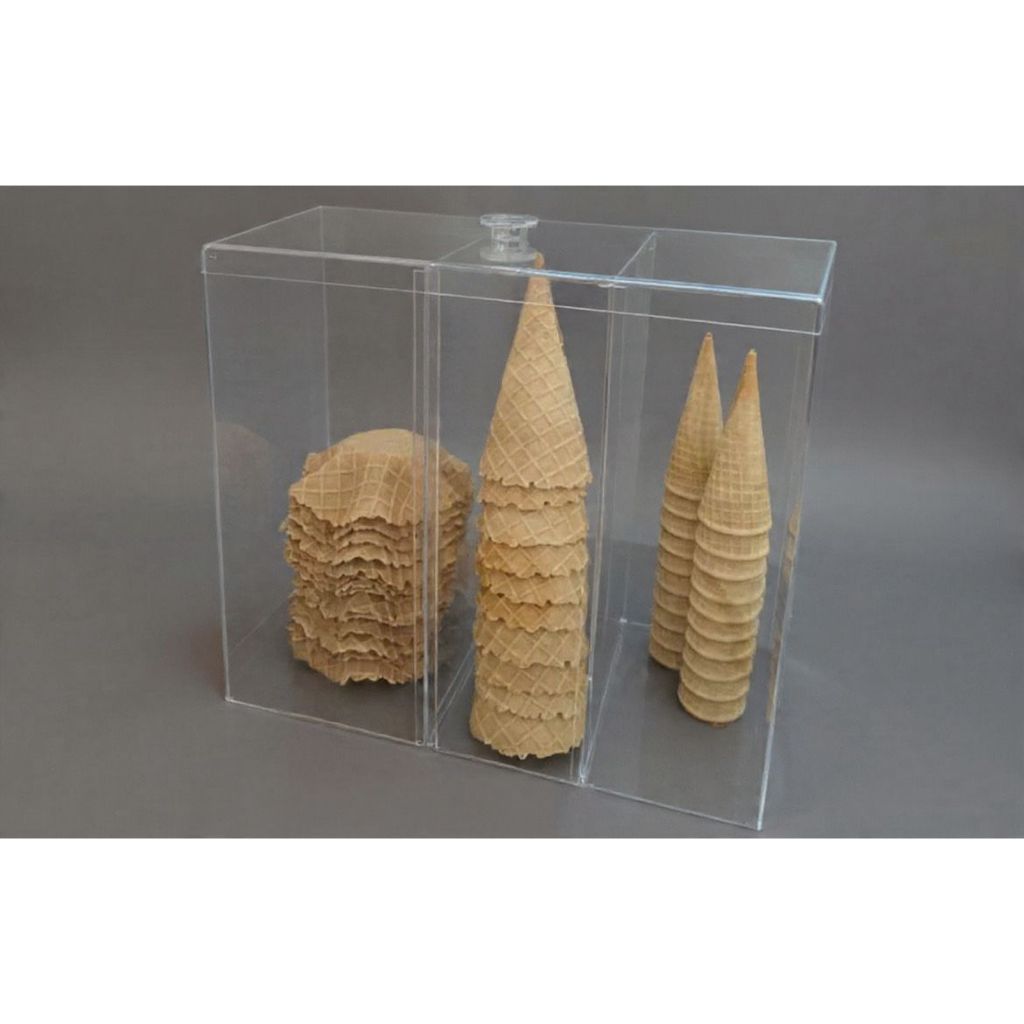 Organizador acrílico para casquinha cascão porta casquinha cestinha em Oferta na Shopee