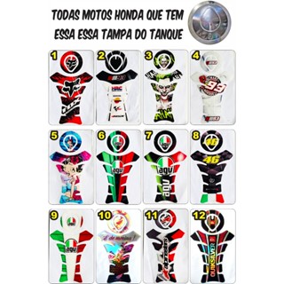 Protetor de tanque resinado ,Honda e Yamaha,+ de 100 modelos p/escolher, honda 125,150,160,250, 300 cc em Oferta na Shopee