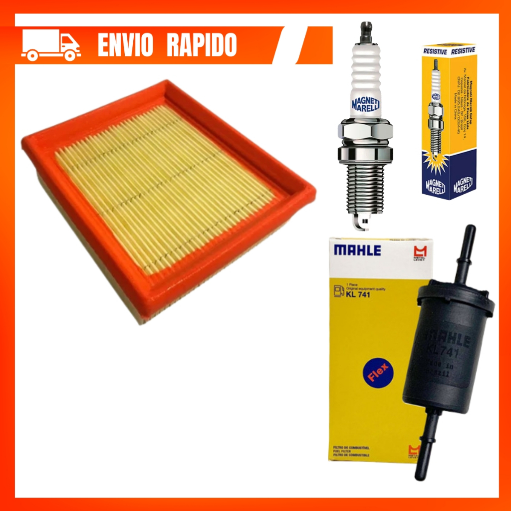 Kit Revisao Filtro ar + Vela + Filtro Combustivel Moto Cg Titan 150 Fan 150 2009 á 2013 Mix Ks Es Esd Ex