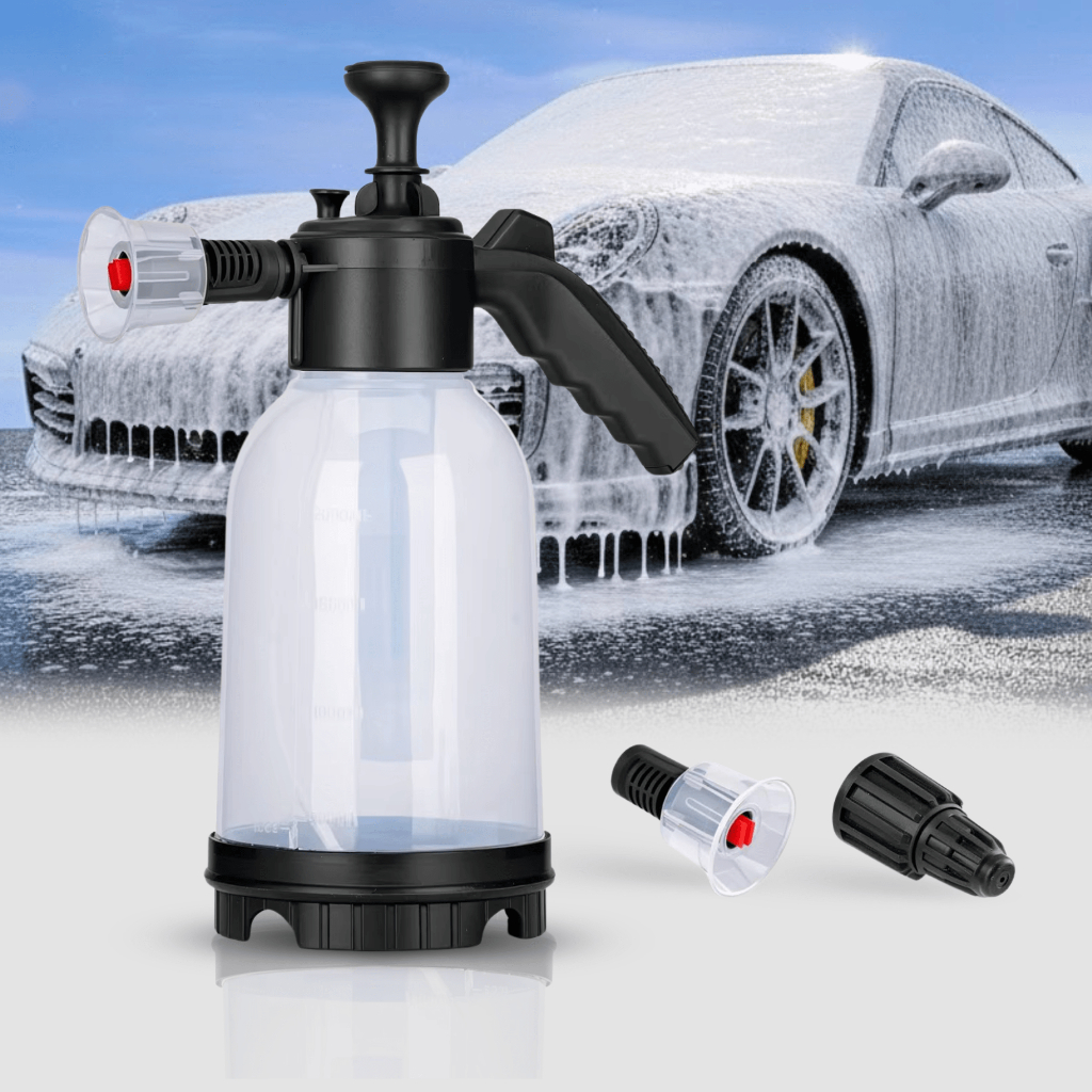 Pulverizador Snow foam Gerador de Espuma Manual 2 Litros Com 2 Bicos profissional Lavagem automotiva em Oferta na Shopee