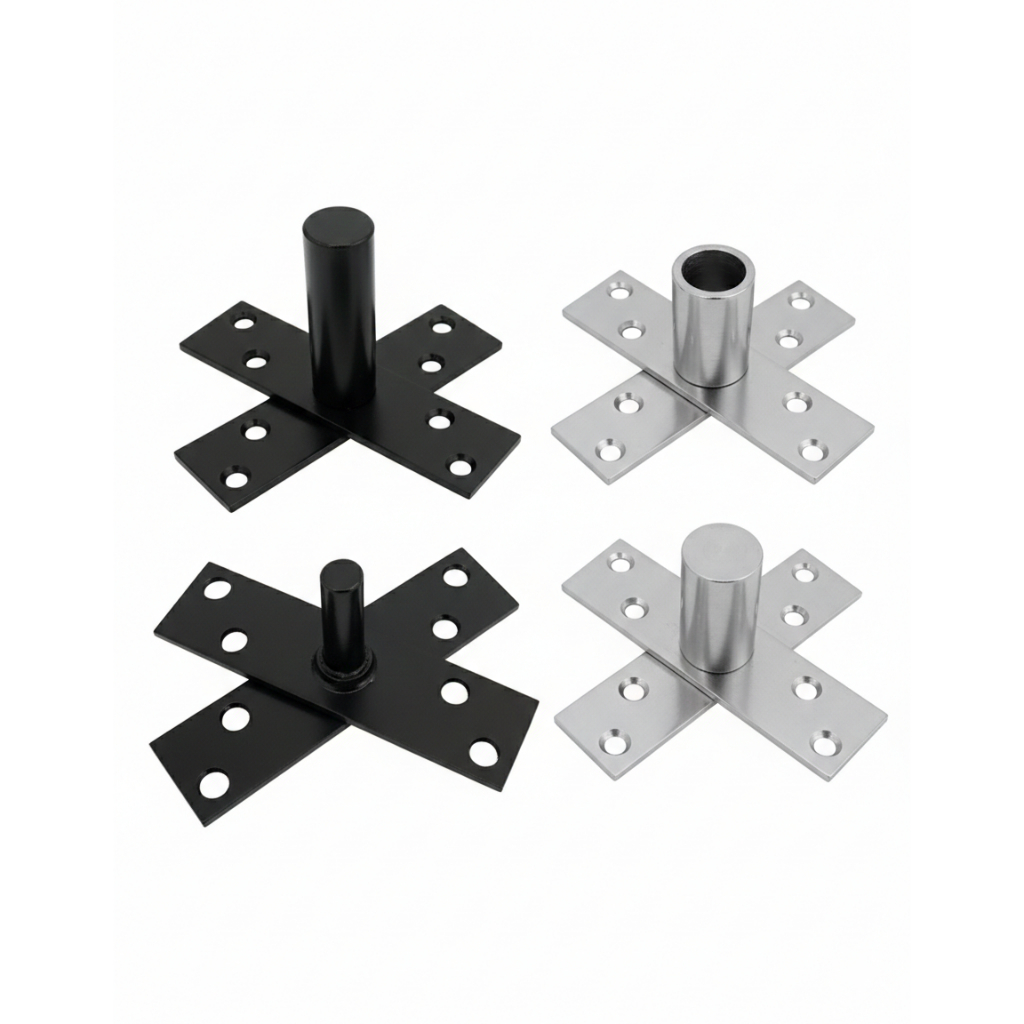Dobradiça Pivô Pivotante Inox 304 Suporta 150kg Para Porta De Madeira E Alumínio Reforçada