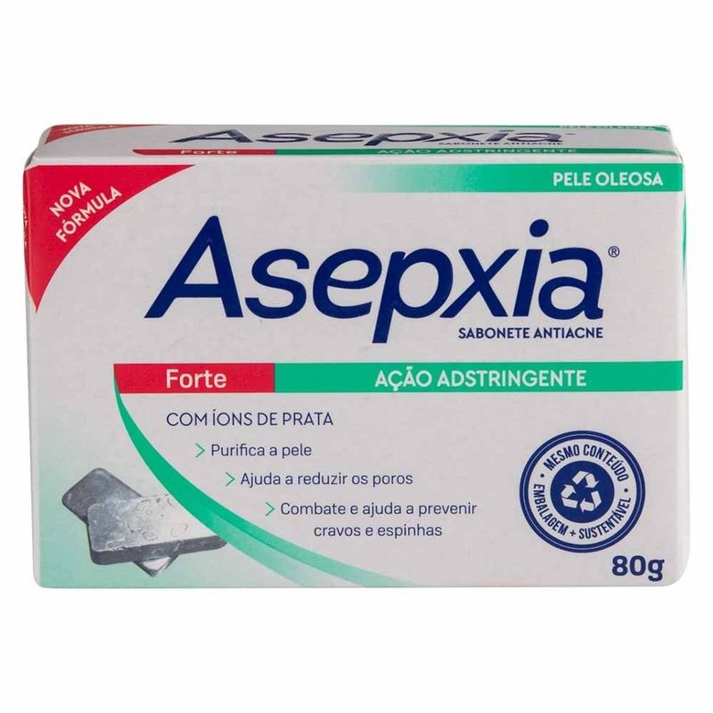Sabonete Barra Asepxia Forte 80g em Oferta na Shopee