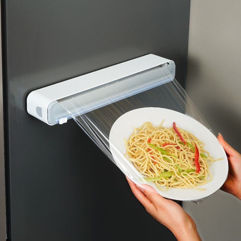 Cortador de Filme Plástico PVC Ajustável com Ventosa Forte - Selagem de Alimentos e Corte Fácil em Oferta na Shopee