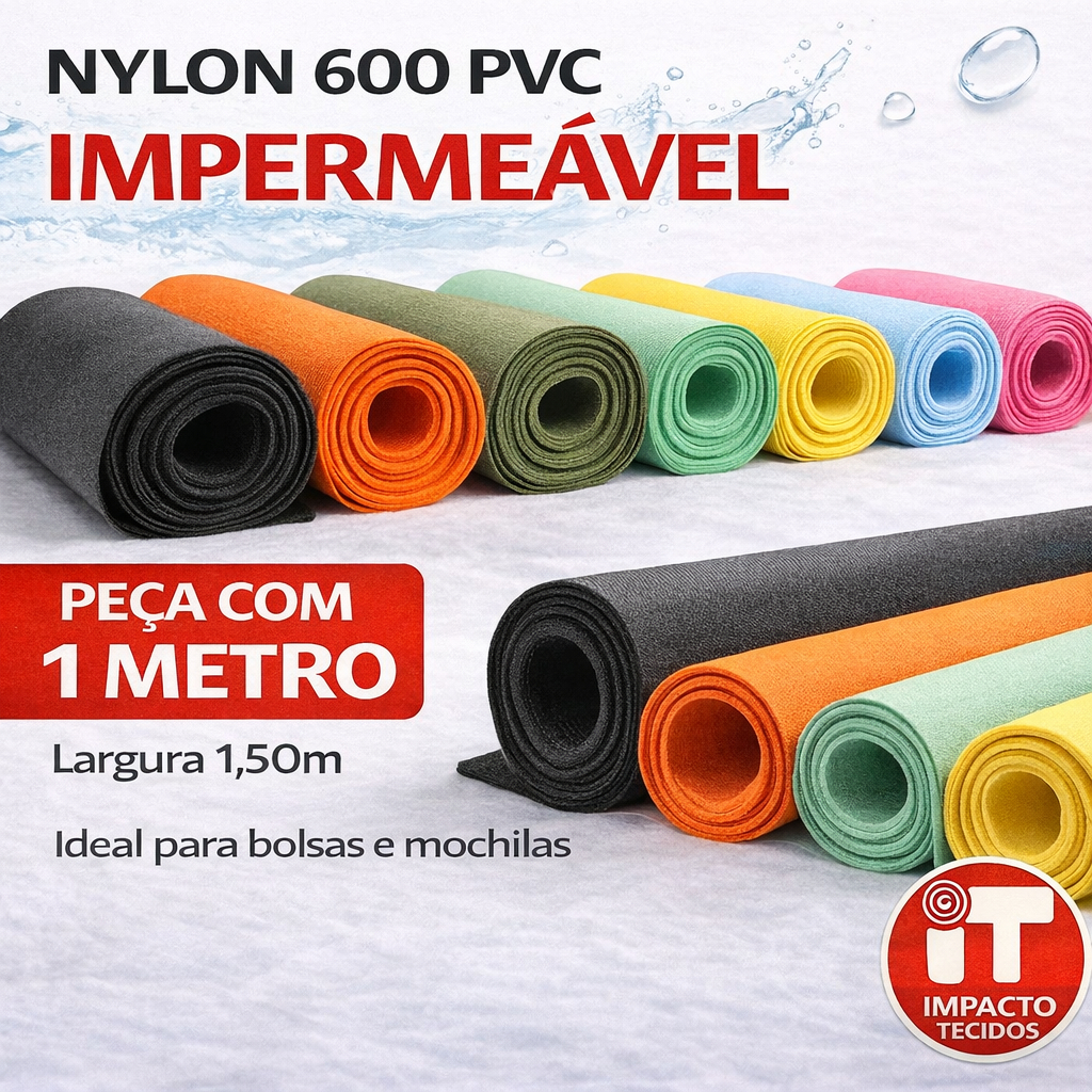 Tecido Nylon 600 Pvc Impermeável Sublimação 1mt x 1,50 mt Para Bolsa Mochila Sublimação em Oferta na Shopee