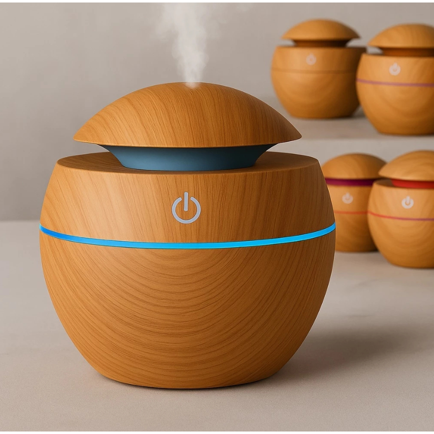 Mini Difusor Ultrassonico Umidificador Ar Aromatizador Purificador De Aromas Com Led Oleo Essencial em Oferta na Shopee