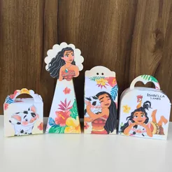 Produto Kit Personalizado Moana adulta - Caixas personalizadas Moana - Lembrancinha moana