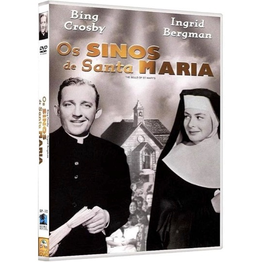 DVD OS SINOS DE SANTA MARIA - ORIGINAL SEMINOVÍSSIMO TESTADO GARANTIA TOTAL - INGRID BERGMAN & BING CROSBY (1945) P&B **