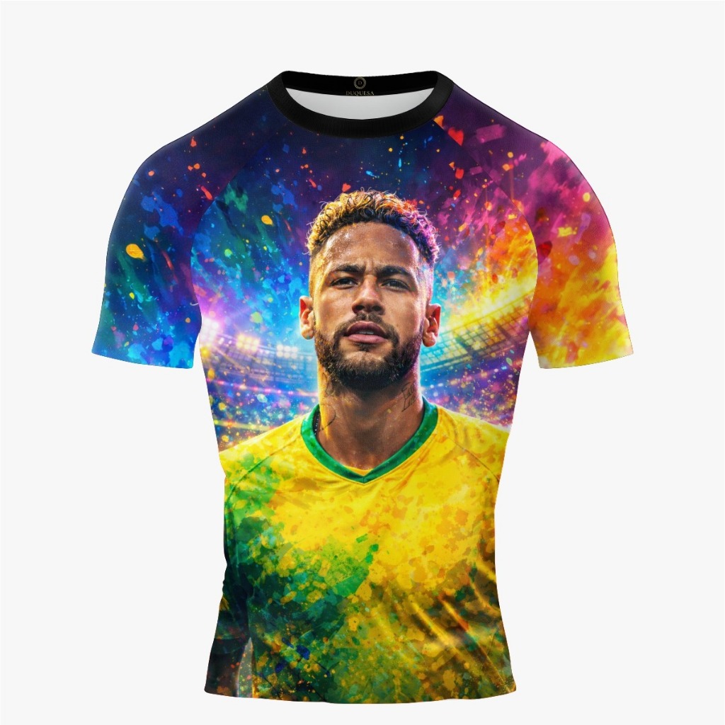 Camisa Camiseta Brasil Neymar Futebol Infantil Adulto Copa do Mundo