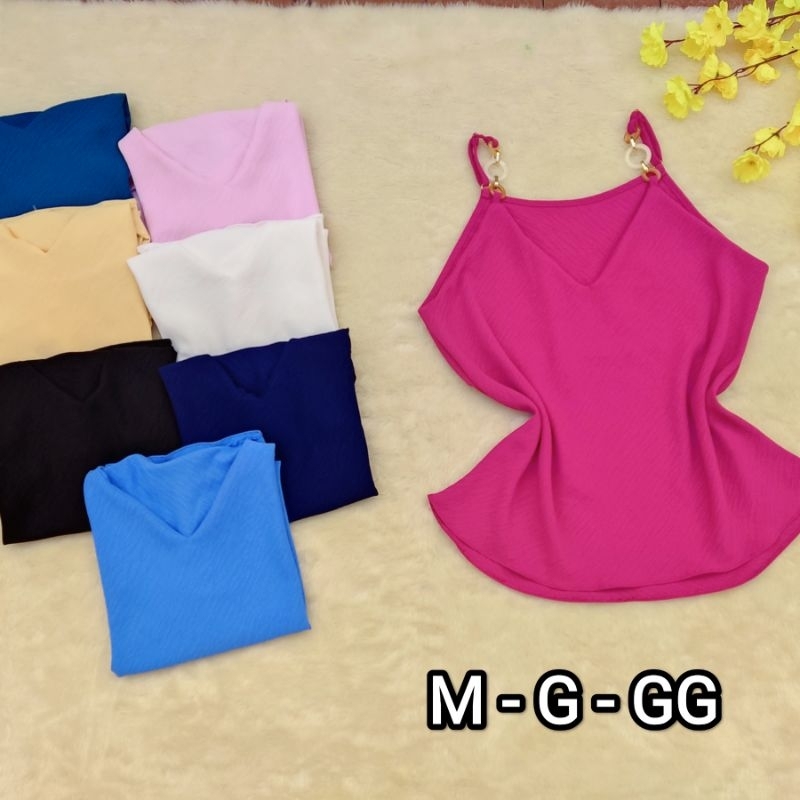 blusa regata feminina alcinha regulável decote V tecido duna envío imediato