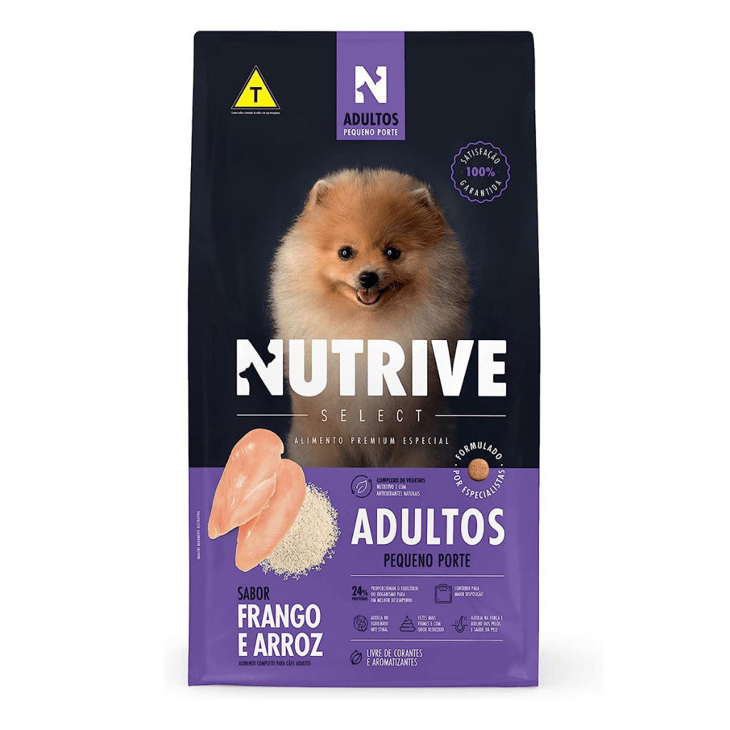Nutrive Select Adultos Pequeno Porte – Sabor Frango e arroz 15 KG em Oferta na Shopee