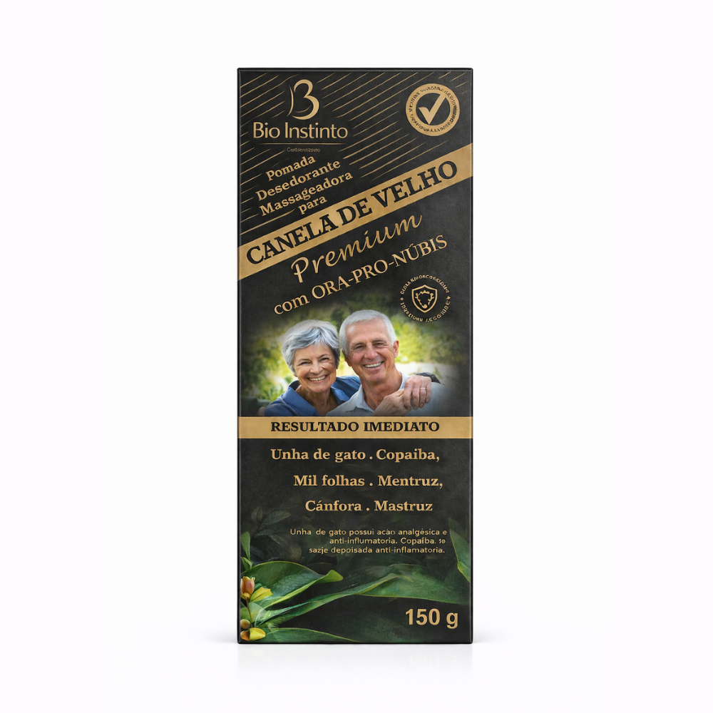 Pomada Massageadora Canela De Velho com Ora-pro-nóbis 150g - Bio Instinto