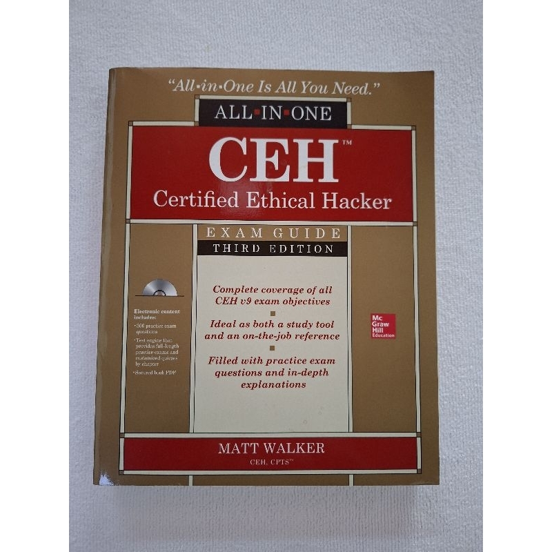 Certified Ethical Hacker -Escritor MATT WALKER, 3⁰ edição