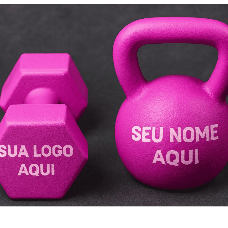 Halteres, Kettlebell e Chaveiro Personalizados – Seu Nome ou Logo Exclusivo Chaveiro Academia Personalizados kit