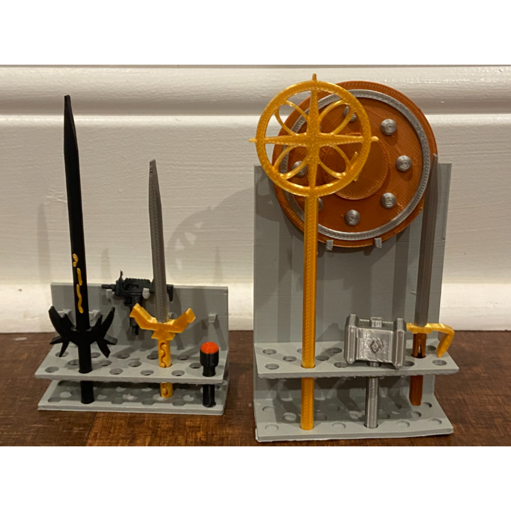 Kit 2 Suportes para colocar Armas de Dummy 13 Decoração  Varias Cores - Impressão 3D