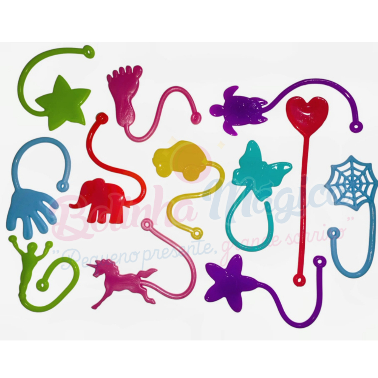 Kit 10 Unid Geleca Gruda Para Kit Festa Brinquedo Pega Tazo Lembrancinha Aniversário Prenda Infantil em Oferta na Shopee