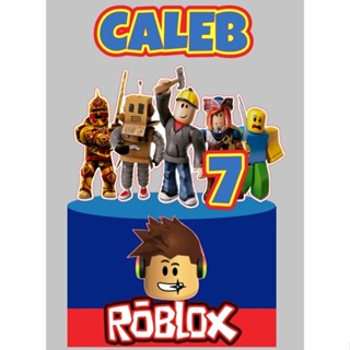 Topo de Bolo Roblox Personalizado em Oferta na Shopee