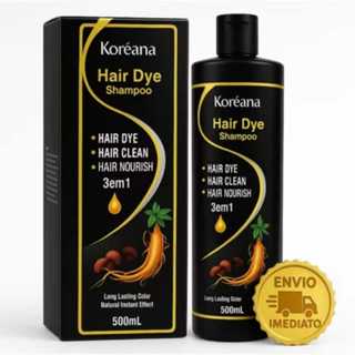 01 - Shampoo Preto 3 em 1 - 500ml em Oferta na Shopee