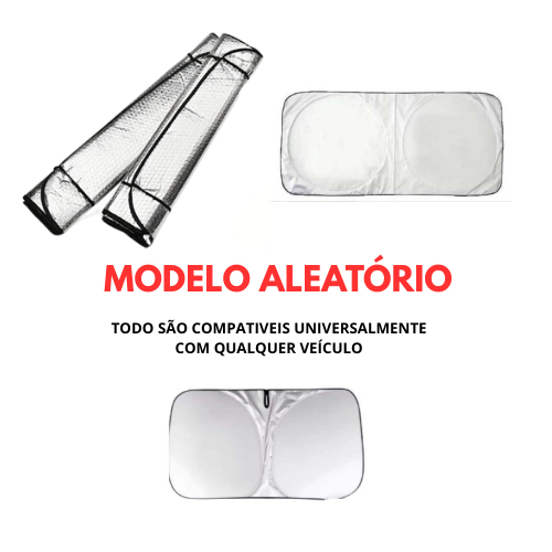 Protetor Solar para Para-brisa de Carro Bloqueio UV | Guarda-sol Universal Dobrável （Três Modelos Aleatórios） em Oferta na Shopee