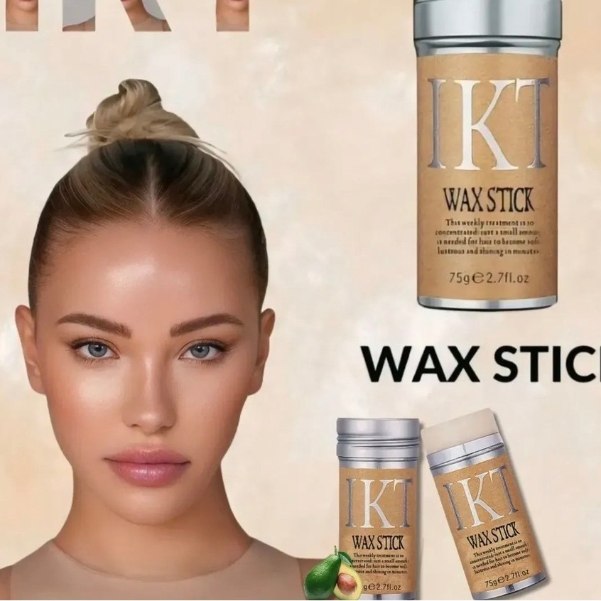 Bastão Cera para Cabelo Wax Stick Fixação 24h Controle de Frizz e Baby Hair em Oferta na Shopee