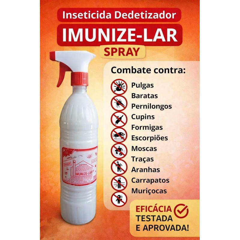 Dedetizador Veneno inseticida Imunizelar Combate a Formigas-Carrapatos-Baratas em Oferta na Shopee
