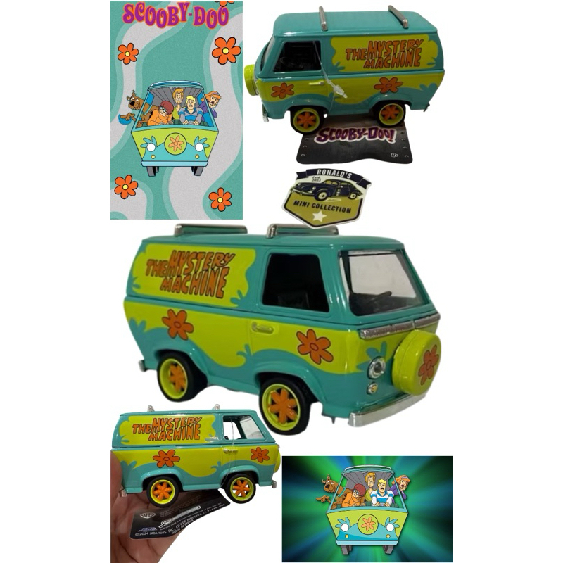 Carrinho Scooby Doo Mistery Machine  JADA escala 1/32 - carrinho máquina mistério scooby doo