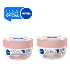 KIT NIVEA Hidratante Facial Beleza Radiante 7 em 1 100g - 2 unidades