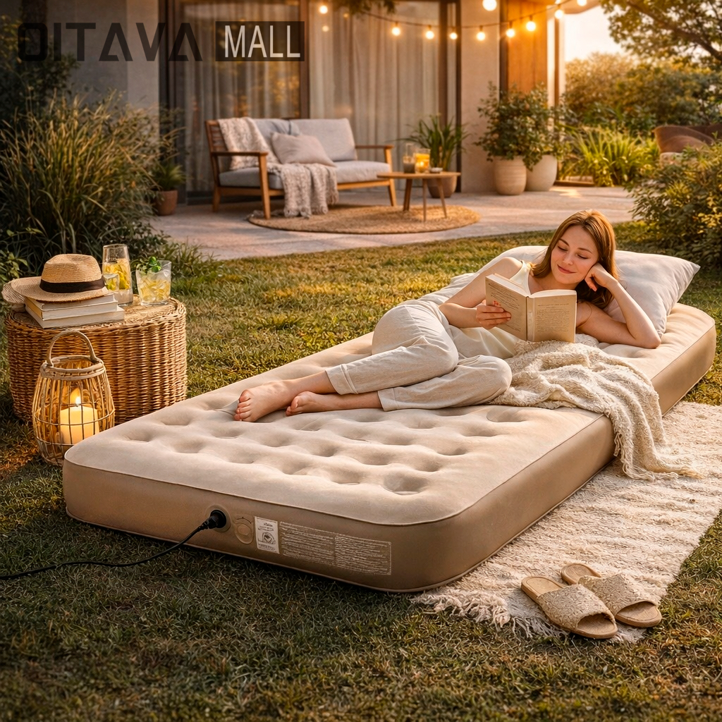 Cama Colchão Ar Inflável Com Bomba Elétrica Solteiro 200cm