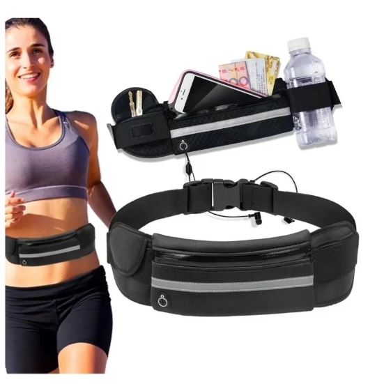 Bolsa Pochete Unissex Esportiva Impermeável Fitness Para Celular Objetos Garrafa Água