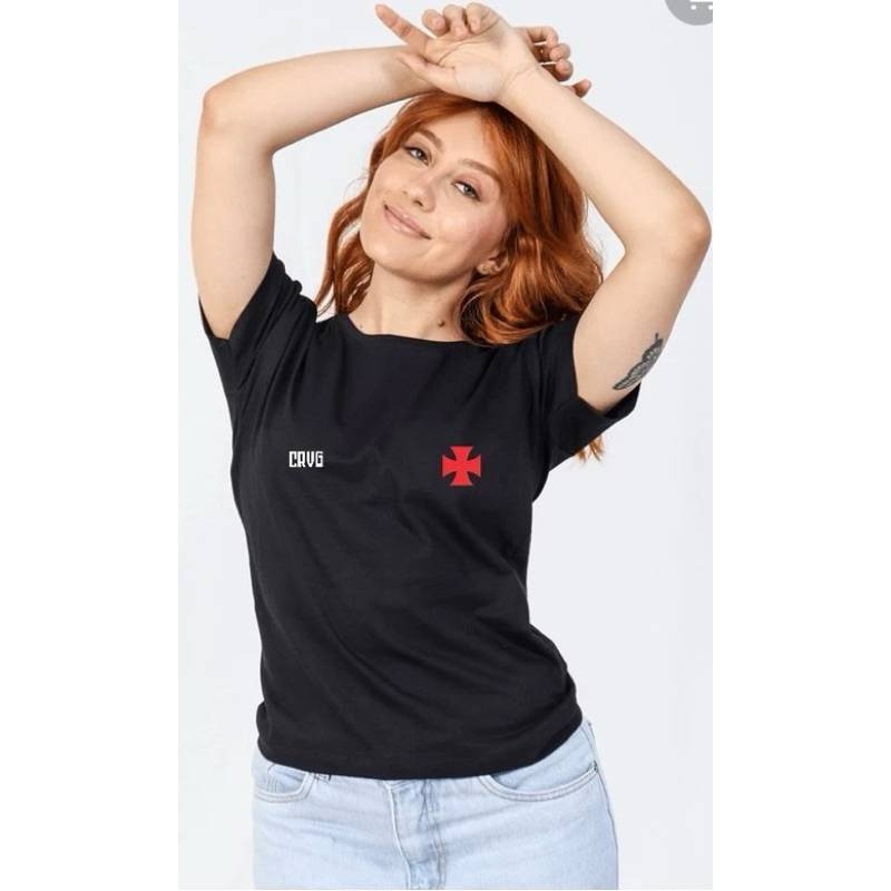 Camiseta Time Feminina Vasco Estilosa E Confortável