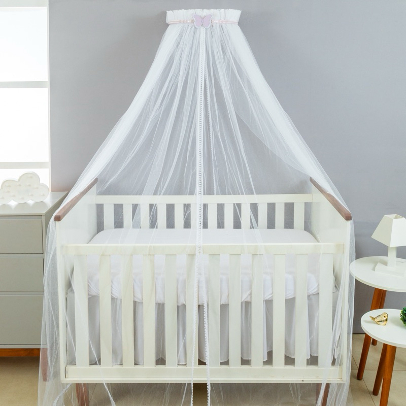 Dossel Borboleta com Pérola Rosa + Mosqueteiro em Oferta na Shopee