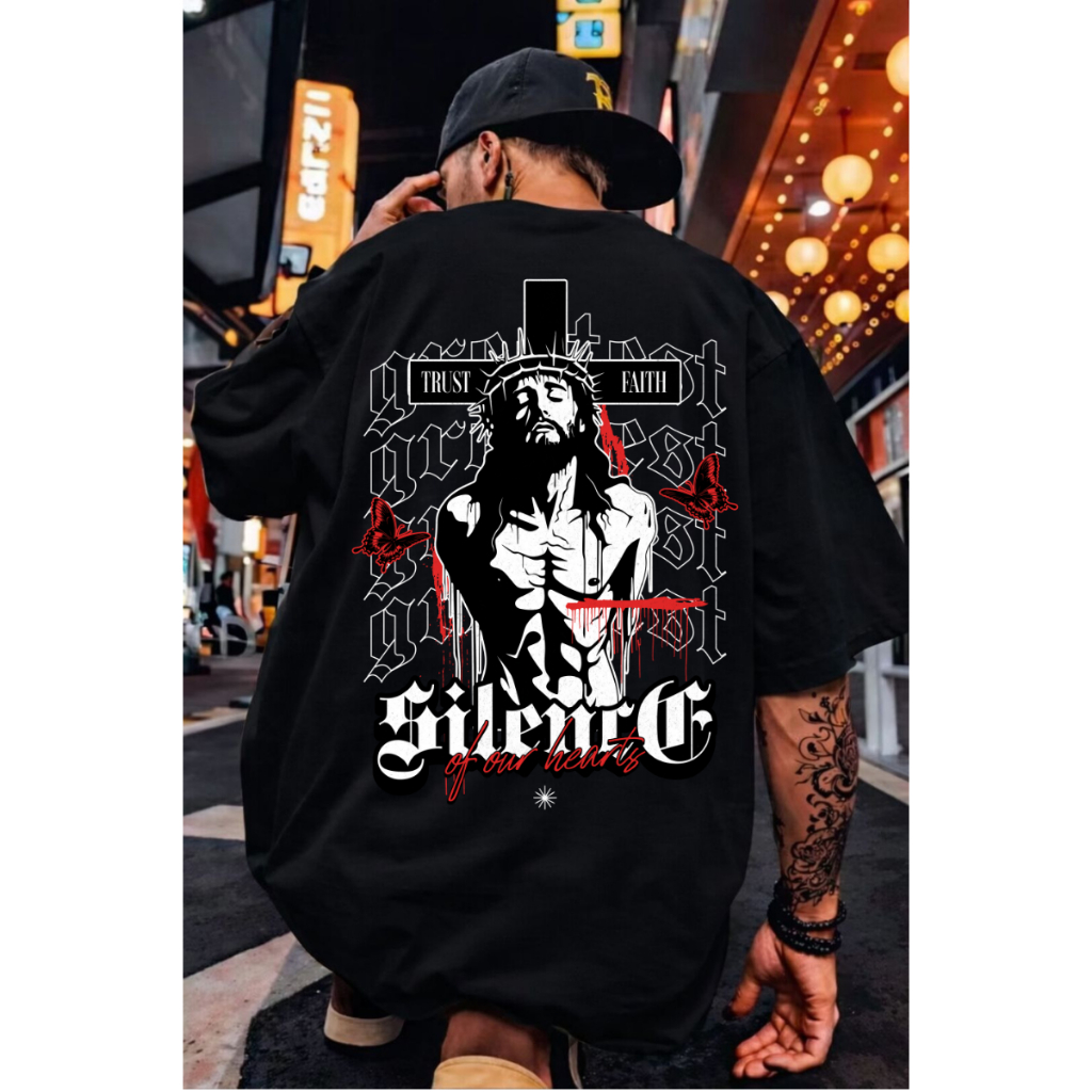 Camiseta Masculino Feminina Oversized Treino Academia Streetwear Religiosa Cristã Algodão