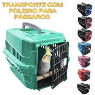 TRANSPORTE MEC PARA PASSÁROS COM POLEIRO PARA CALOPSITA PERIQUITO RINGNECK em Oferta na Shopee