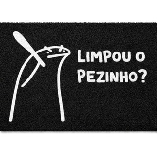 Tapete Porta de Entrada Limpou o Pezinho? Capacho Antiderrapante Lavável Interno/Externo em Oferta na Shopee
