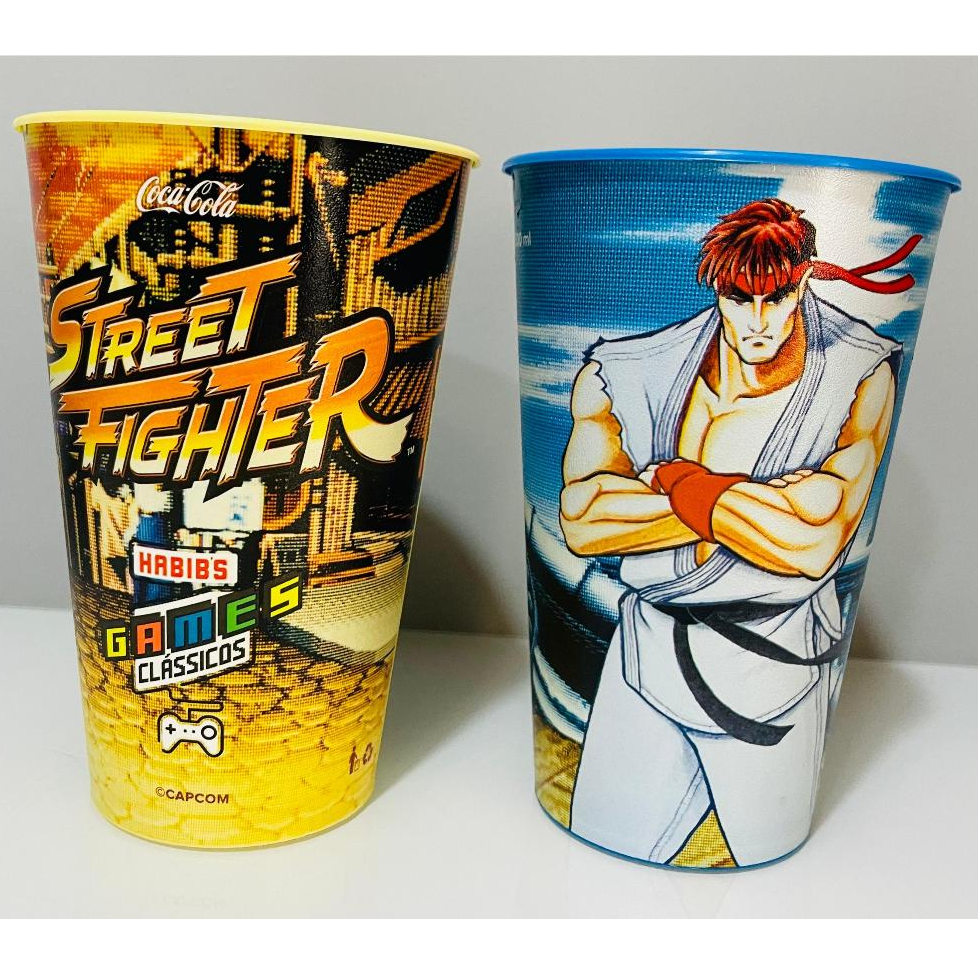 Kit Copos Street Fighter Capcom 500ml – Chun-Li e Ryu Habib’s