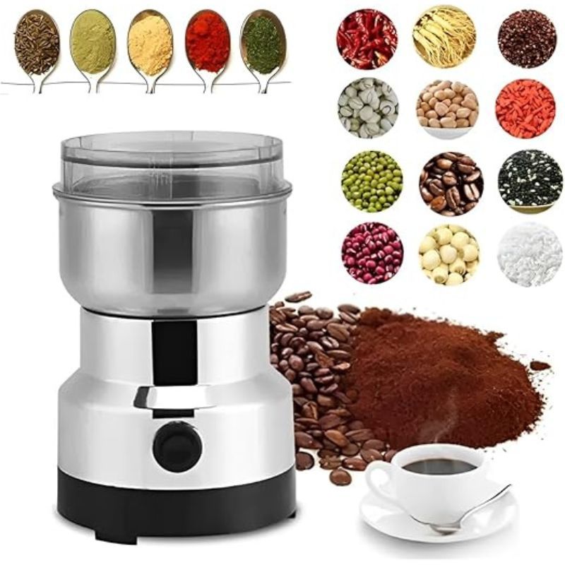 Moedor de Café Elétrico Doméstico Moinho de Grãos de Aço Inoxidável Triturador Cereais 110V