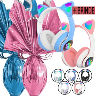 Ovo de Páscoa Infantil 250 Gramas Ao Leite + Fone de Ouvido Gatinho Menino Menina Presente + Brinde em Oferta na Shopee