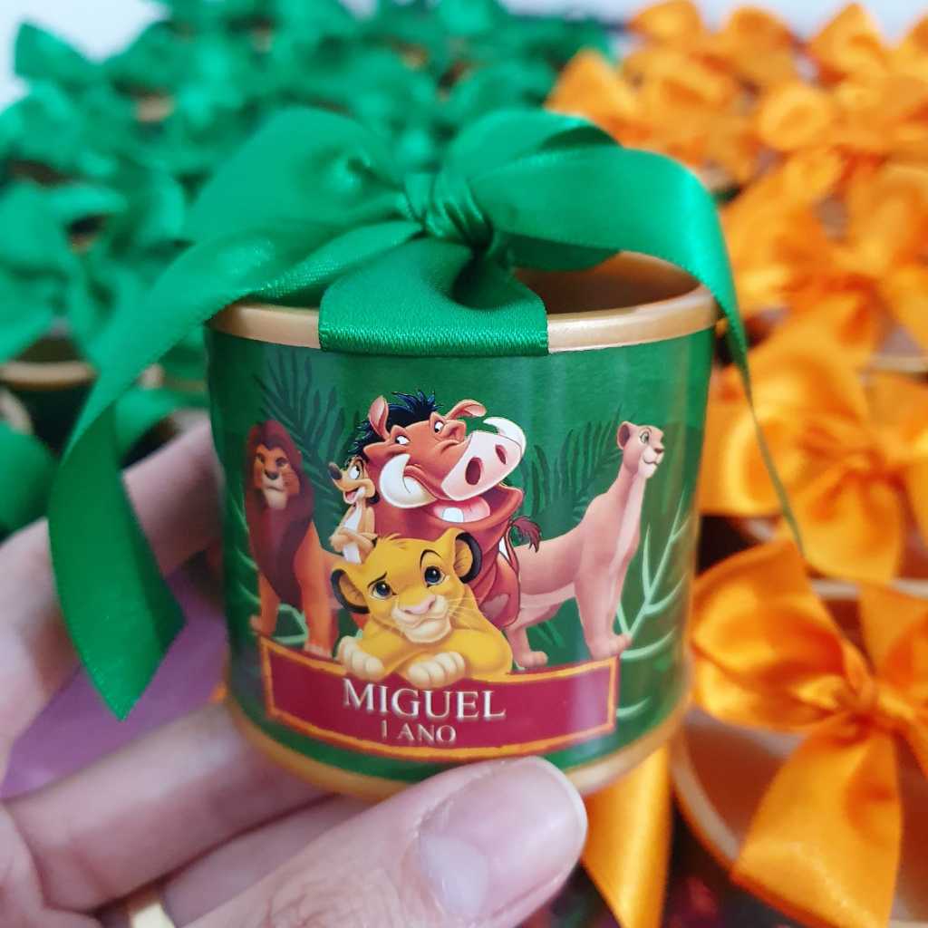 Mini tubolata 5x6 Rei Leão lembrancinhas festas em Oferta na Shopee