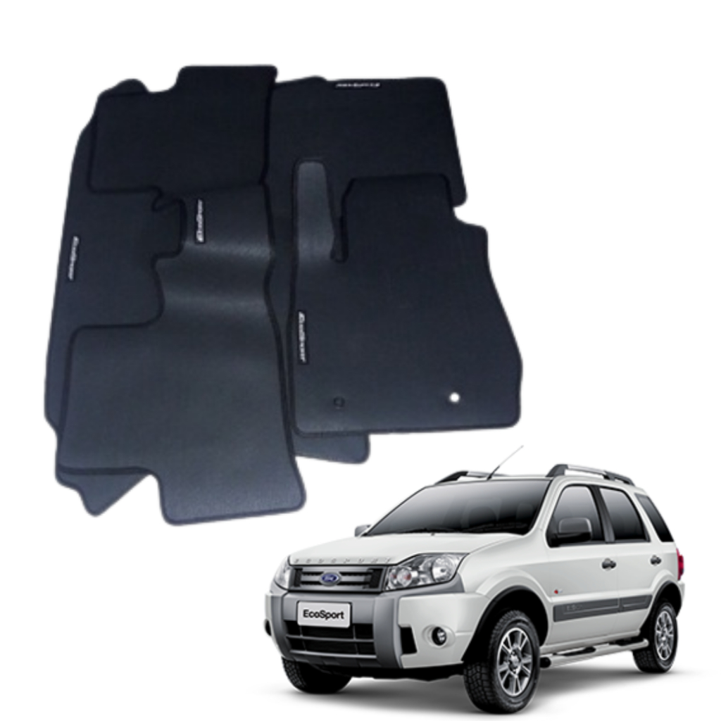 Tapete De Borracha para Ecosport Com Tras. Inteiriço + Portamalas em Oferta na Shopee