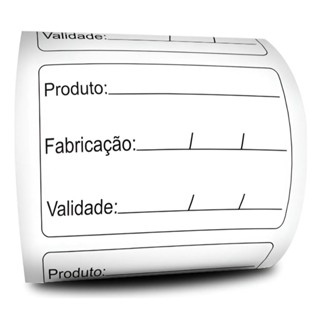 1000 Etiquetas Validade de Alimentos Anvisa - Couche 6X3 em Oferta na Shopee