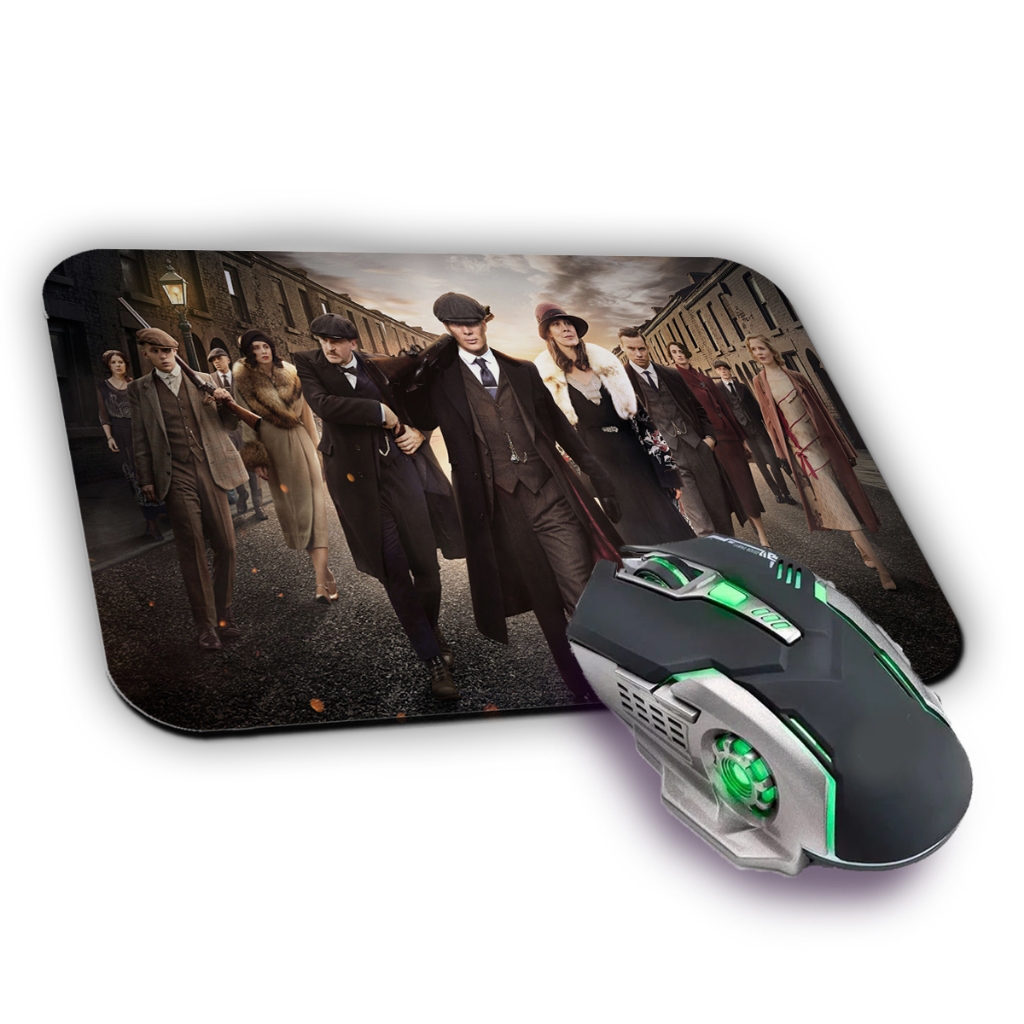 Mousepad Peaky Blinders Personalizado 22x18cm Gamer Thomas Shelby Decoração Escritório Promoção Top