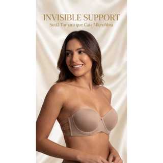 Sutiã Tomara Que Caia Microfibra  Com Bojo Não Cai Reforçado Kit 2 e 4 em Oferta na Shopee
