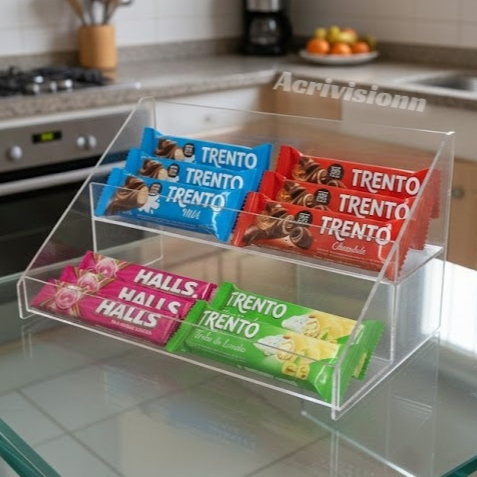 ORGANIZADOR DE DOCES EM ACRILICO-EXPOSITOR ACRILICO PARA TODOS TIPOS DE DOCES em Oferta na Shopee