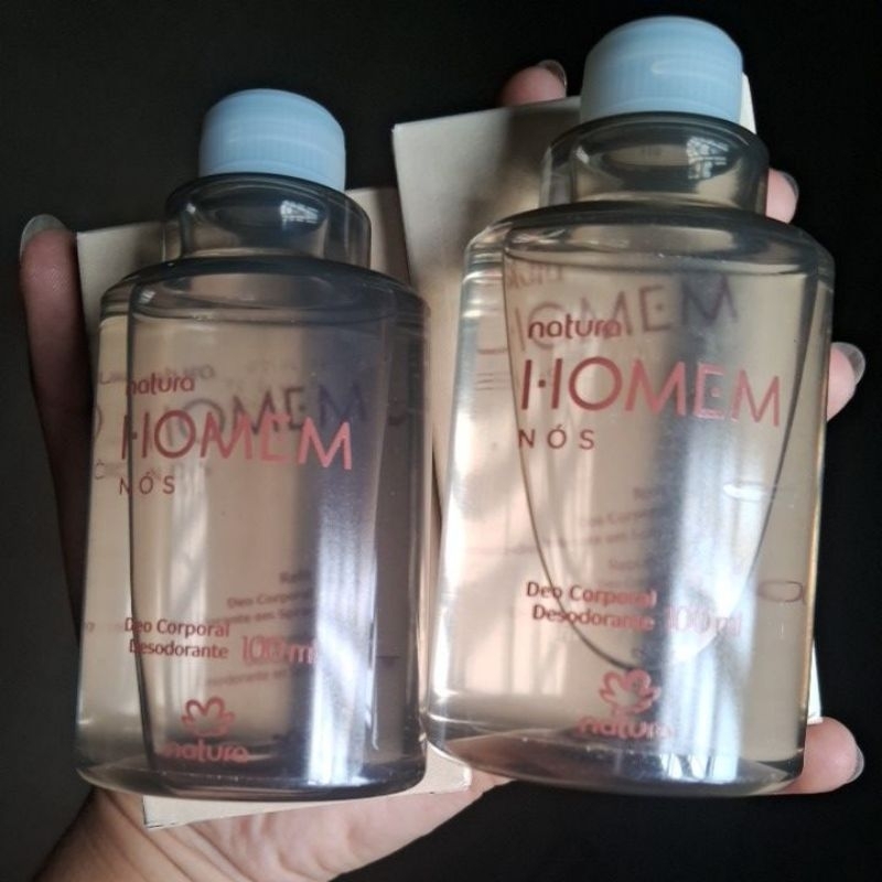 Kit 2 Refil Desodorante Corporal colonia Natura Homem Nós 100 ml