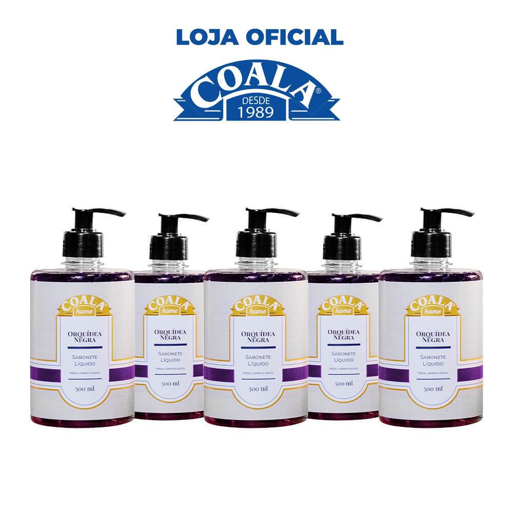 Kit 5 Unidades Sabonete Líquido Coala Home - Orquídea Negra - 500ml