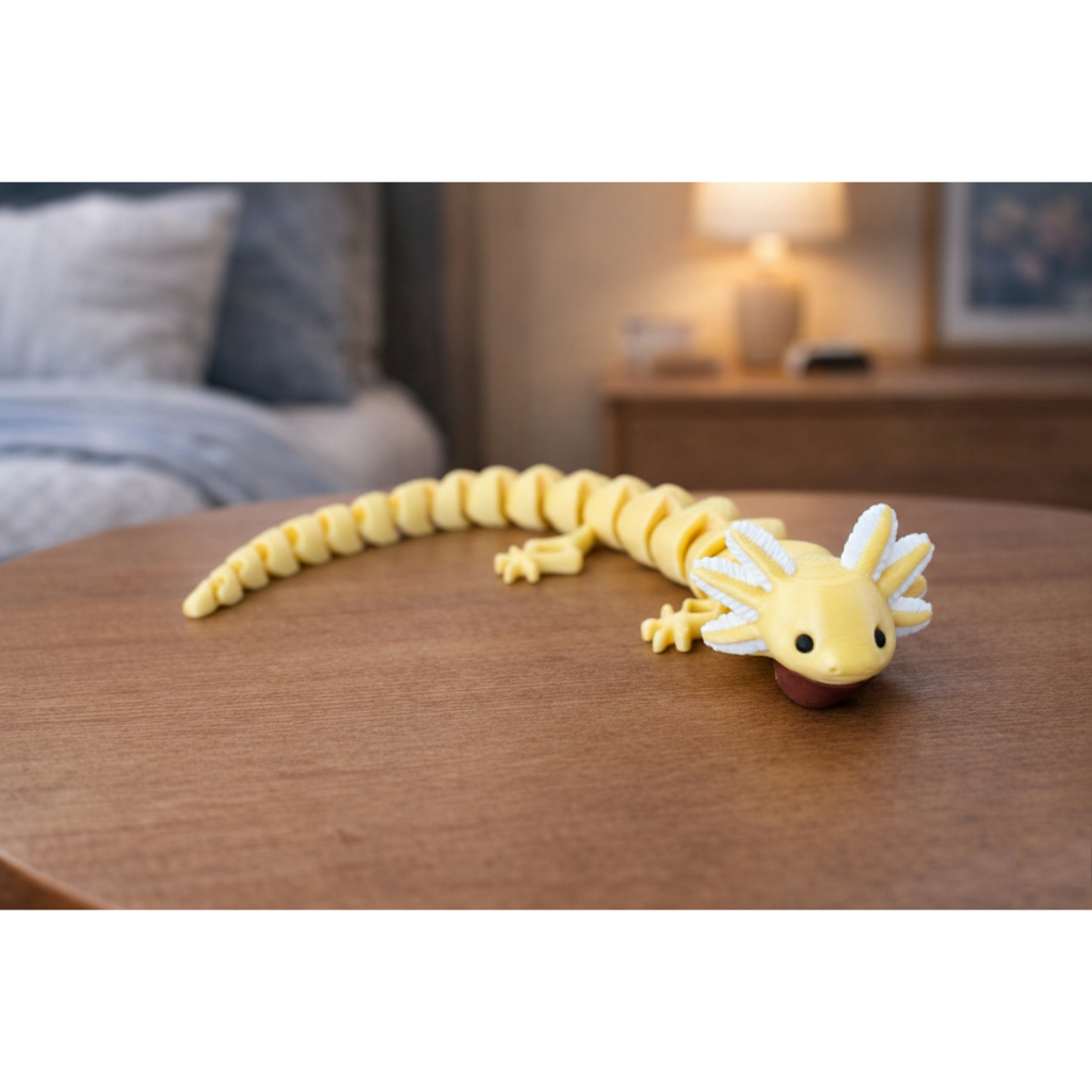 Axolote Articulado – Arte e Tecnologia em 3D