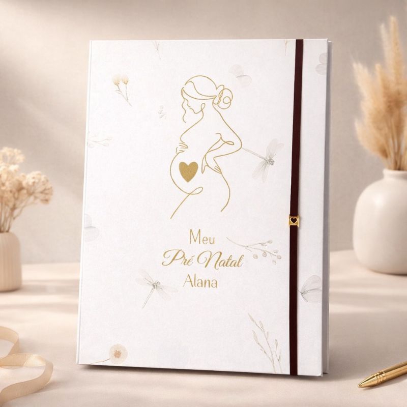 Pasta Porta Documentos para Gestante Personalizada com divisórias