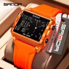 SADNA 6273 – Novo Relógio Eletrônico Feminino Multifuncional, Esportivo, LED, com Temporizador e À Prova d’Água