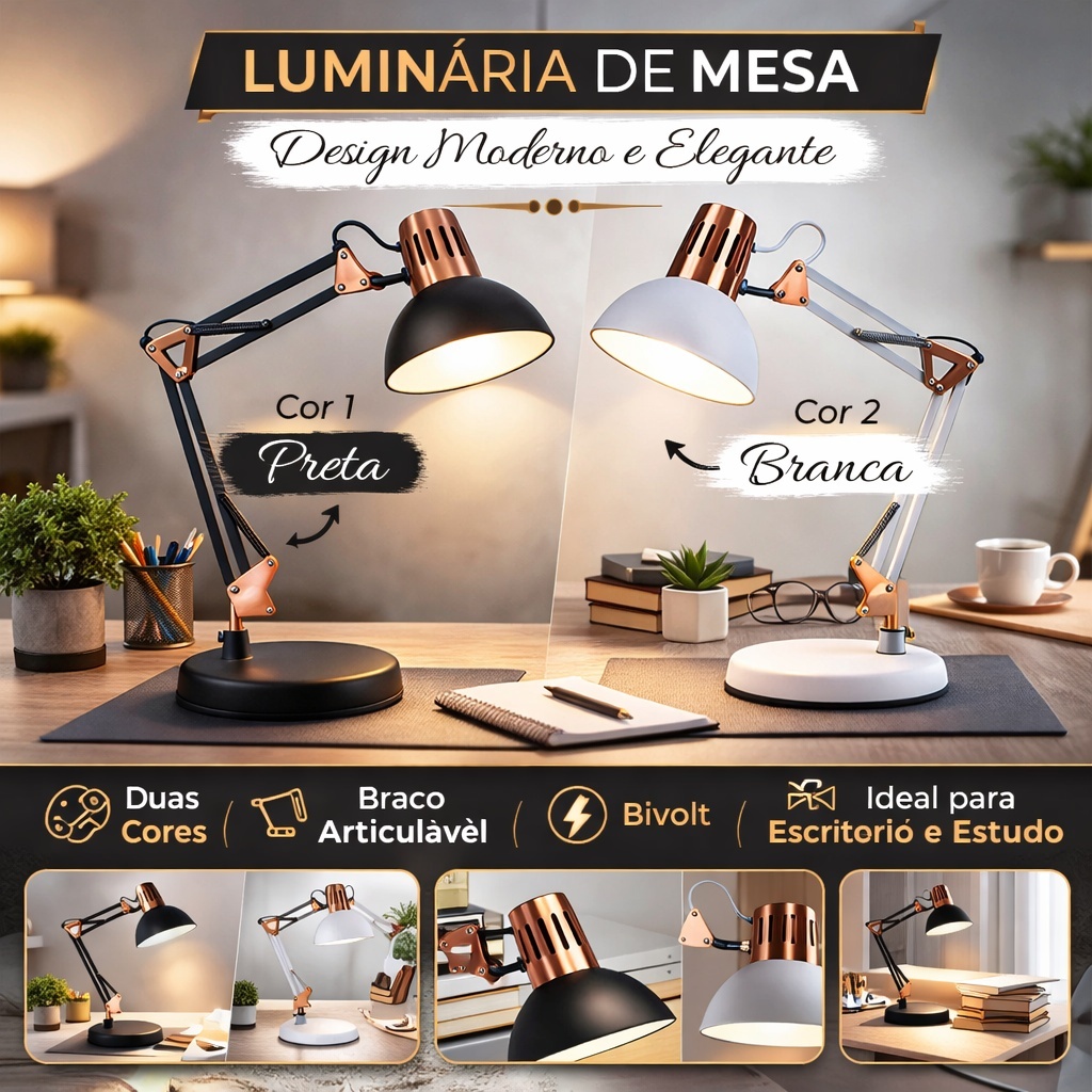Luminária de Mesa Articulada Pixar — foto 2