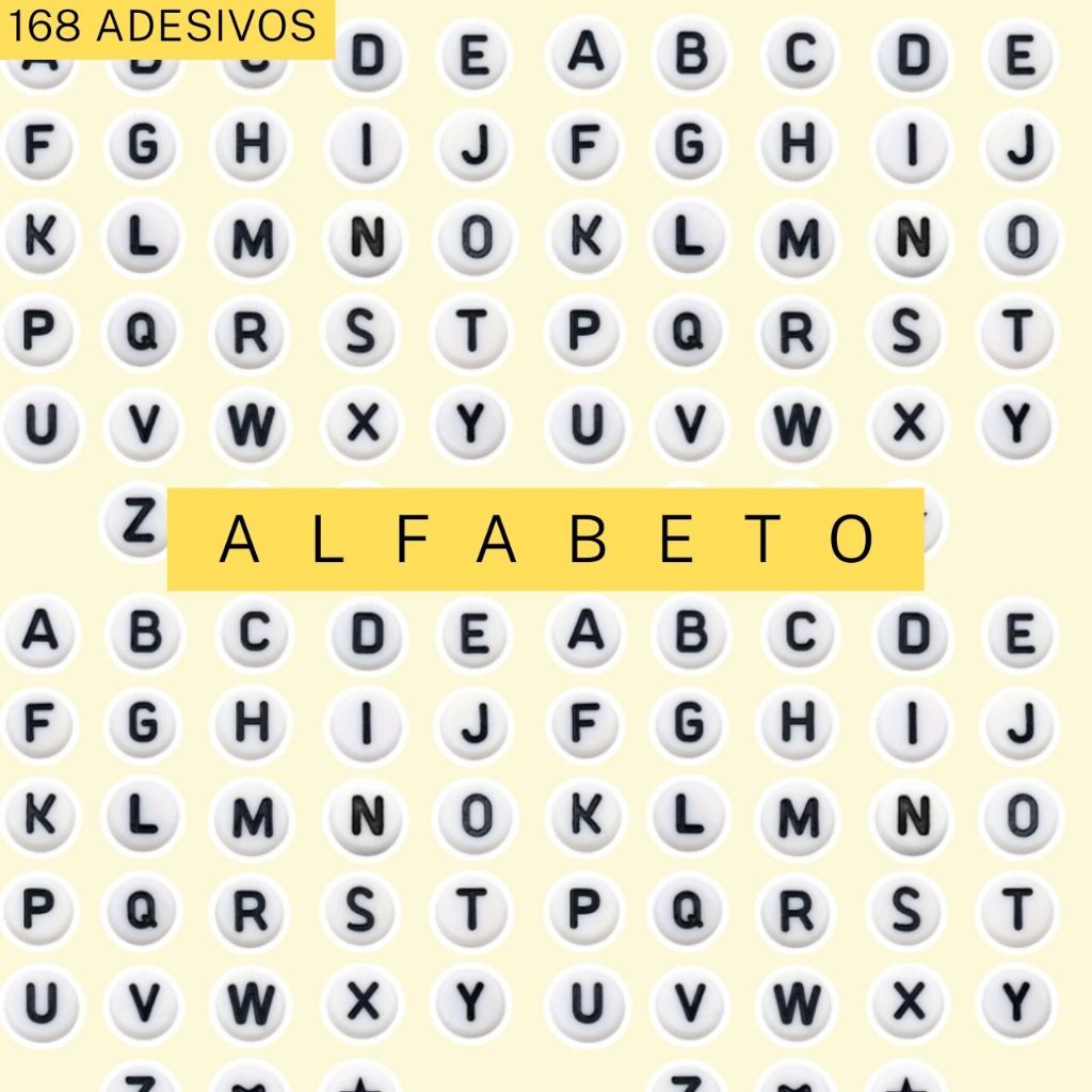168 Adesivos Alfabeto Miçangas Para Colagem e Personalização Garrafas Journal Kindle -À prova d'água