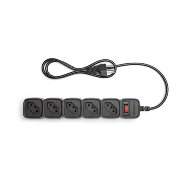 Filtro de Linha Protetor Eletrônico Com 5 Tomadas EPE 205+ Intelbras Preto